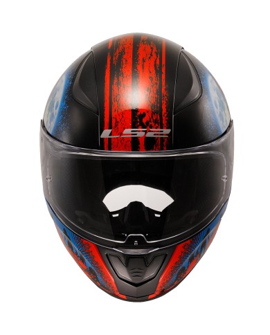 CASCO LS2 RAPID II ZOMBIE BLACK/RED