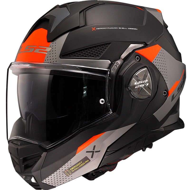 CASCO LS2 ADVANT X OBLIVION NEGRO MATE/TITANIO ECE-06