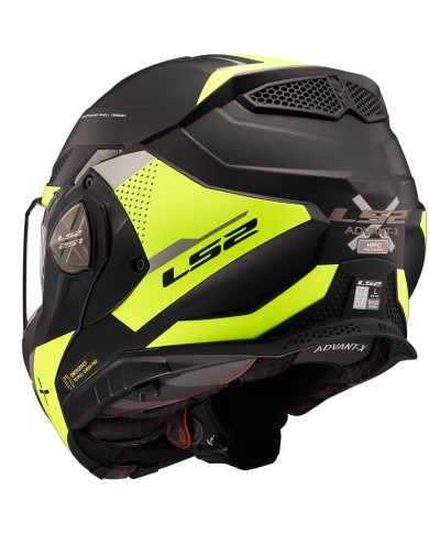CASCO LS2 ADVANT X OBLIVION NEGRO MATE/AMARILLO ECE-06