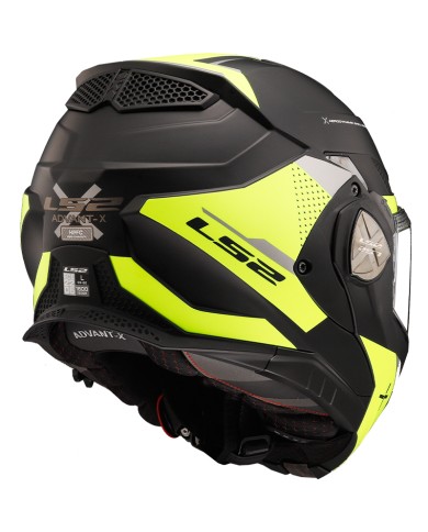 CASCO LS2 ADVANT X OBLIVION NEGRO MATE/AMARILLO ECE-06