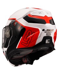 CASCO LS2 ADVANT X METRYK BLANCO/ROJO ECE-06