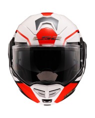 CASCO LS2 ADVANT X METRYK BLANCO/ROJO ECE-06