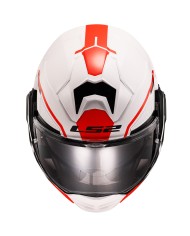 CASCO LS2 ADVANT X METRYK BLANCO/ROJO ECE-06