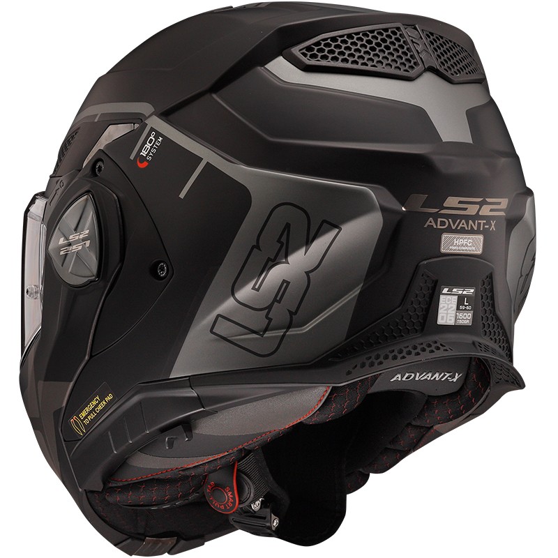 CASCO LS2 ADVANT X METRYK TITANIO MATE ECE-06