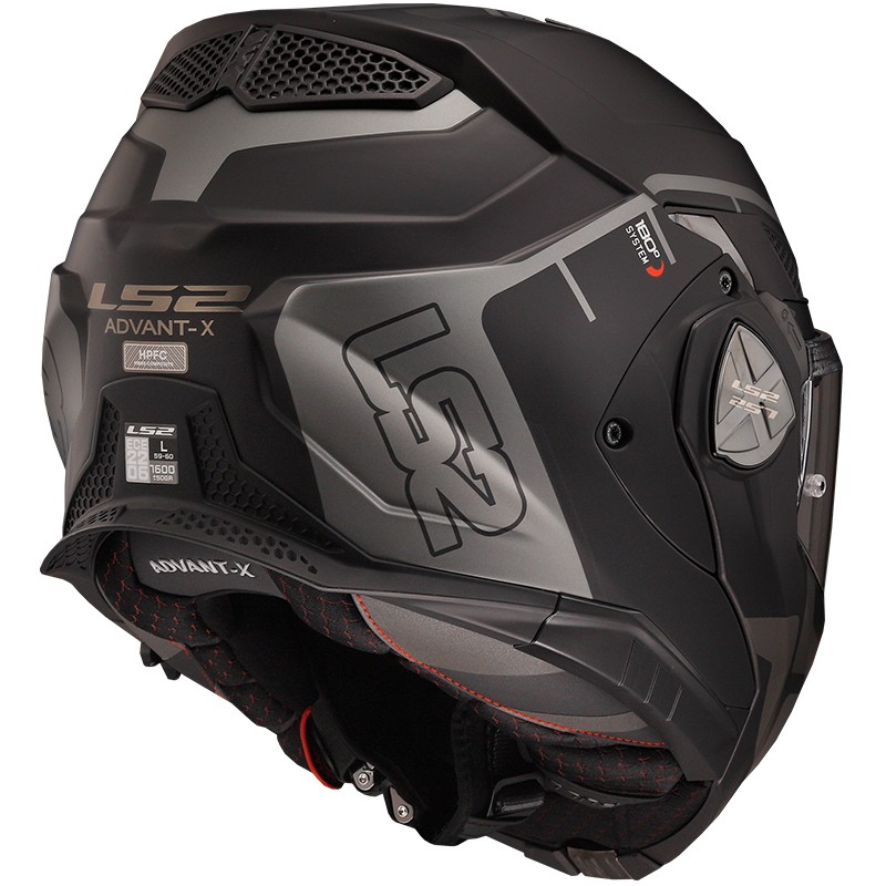 CASCO LS2 ADVANT X METRYK TITANIO MATE ECE-06