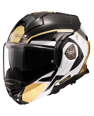CASCO LS2 ADVANT X METRYK NEGRO/ORO ECE-6