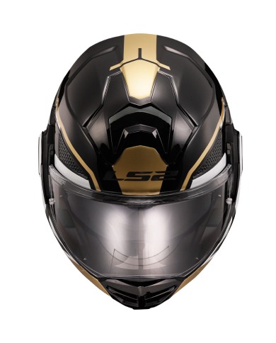 CASCO LS2 ADVANT X METRYK NEGRO/ORO ECE-6