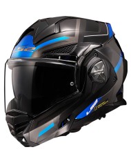 CASCO LS2 ADVANT X SPECTRUM NEGRO/TITANIO/AZUL ECE-06