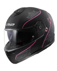 CASCO LS2 STROBE II 22.06 MODULAR LUX MATT BLACK/PINK