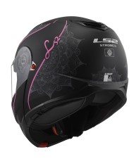 CASCO LS2 STROBE II 22.06 MODULAR LUX MATT BLACK/PINK