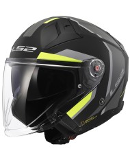 CASCO LS2 INFINITY II FOCUS MATT BLACK/YELLOW FLUO