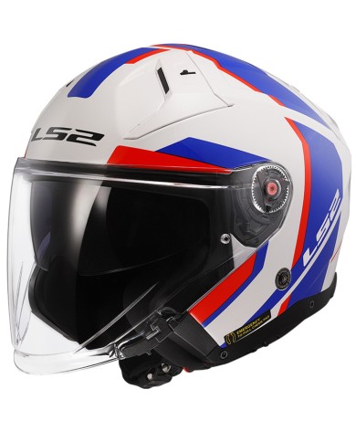CASCO LS2 INFINITY II FOCUS WHITE/BLUE/RED