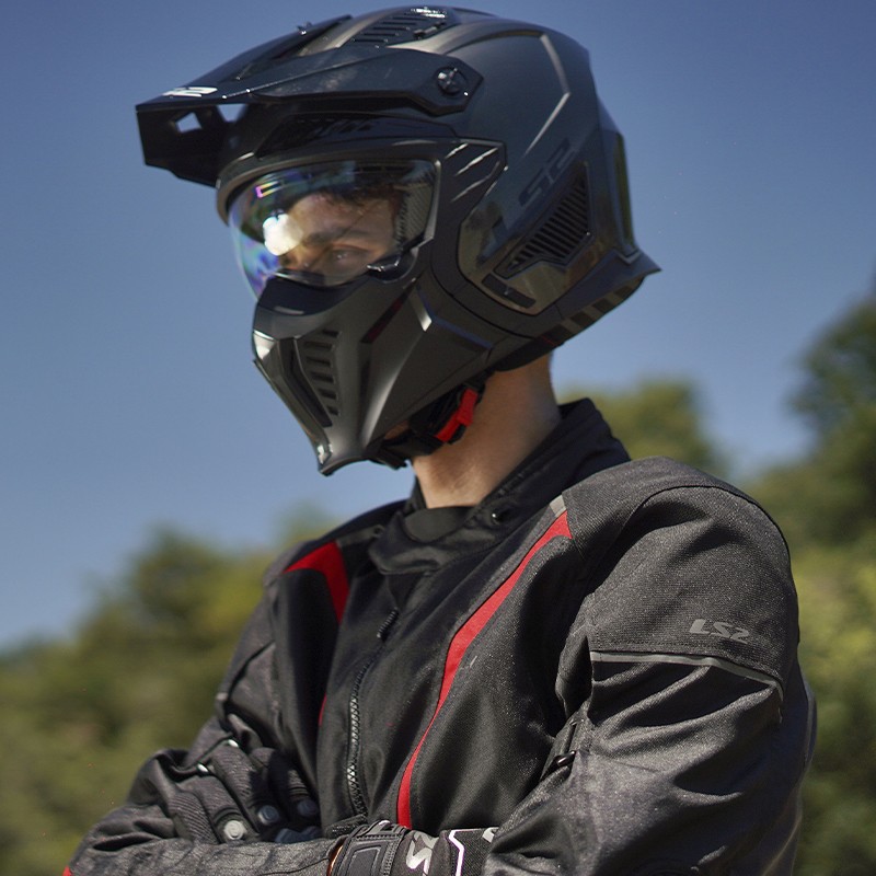 CASCO LS2 DRIFTER DEVOR MATT/SILVER/TITANIUM/RED