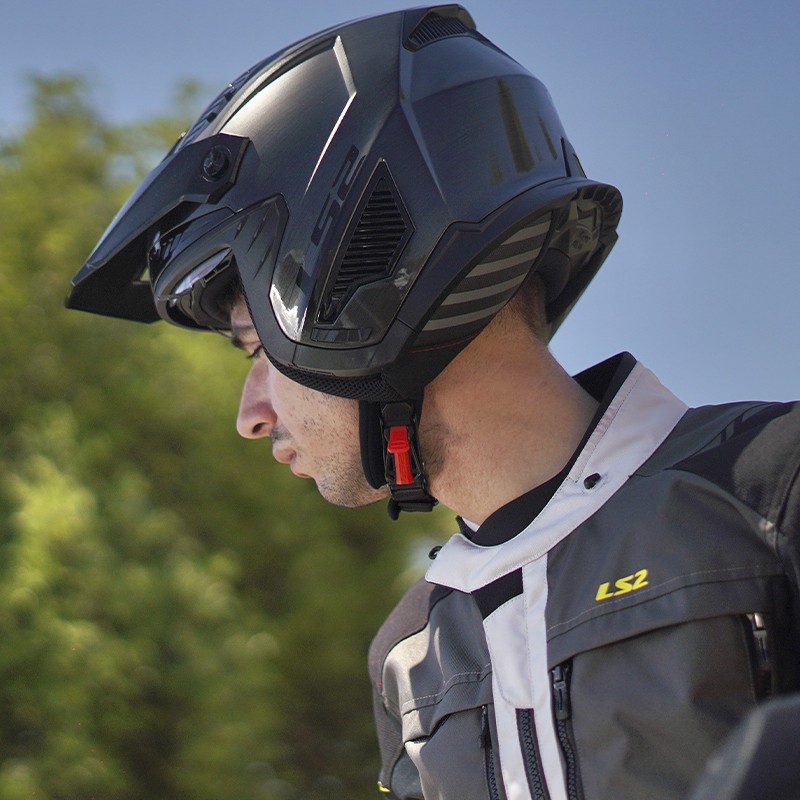 CASCO LS2 DRIFTER DEVOR MATT/SILVER/TITANIUM/RED