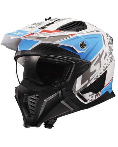 CASCO LS2 DRIFTER DEVOR MATT/WHITE/BLUE