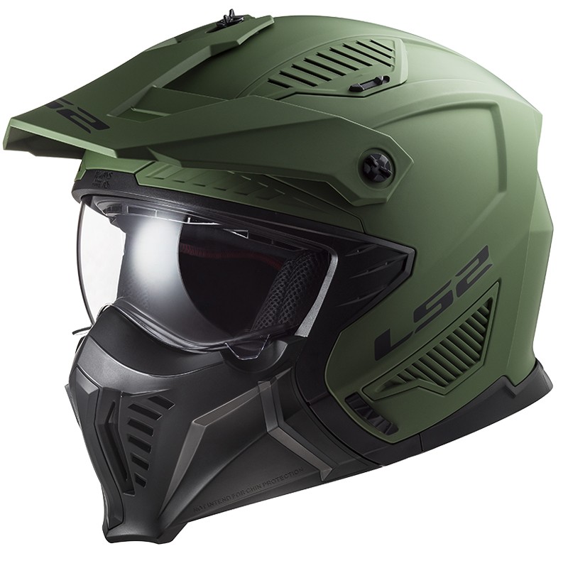 CASCO LS2 DRIFTER MATT MILITARY GREEN