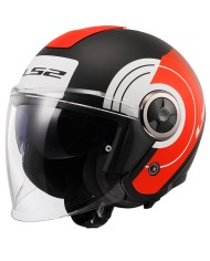 CASCO LS2 CLASSY DISKO MATT BLACK/RED/WHITE