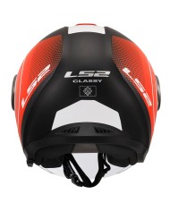 CASCO LS2 CLASSY DISKO MATT BLACK/RED/WHITE