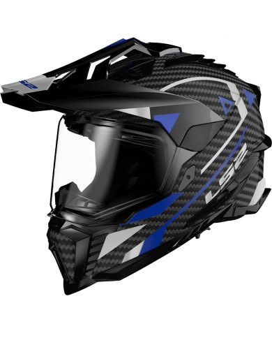 CASCO LS2 EXPLORER CARBON ADVENTURE BLUE