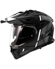 CASCO LS2 PIONEER II HILL MATT BLACK/WHITE