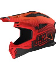 CASCO LS2 FAST II DUCK ORANGE FLUO/RED