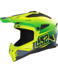 CASCO LS2 FAST II DUCK GREEN FLUO/YELLOW FLUO
