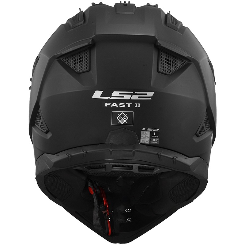 CASCO LS2 FAST II BLACK MATT