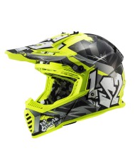 CASCO LS2 FAST II MINI INFANTIL CRUSHER BLACK/YELLOW