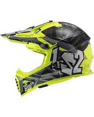 CASCO LS2 FAST II MINI INFANTIL CRUSHER BLACK/YELLOW