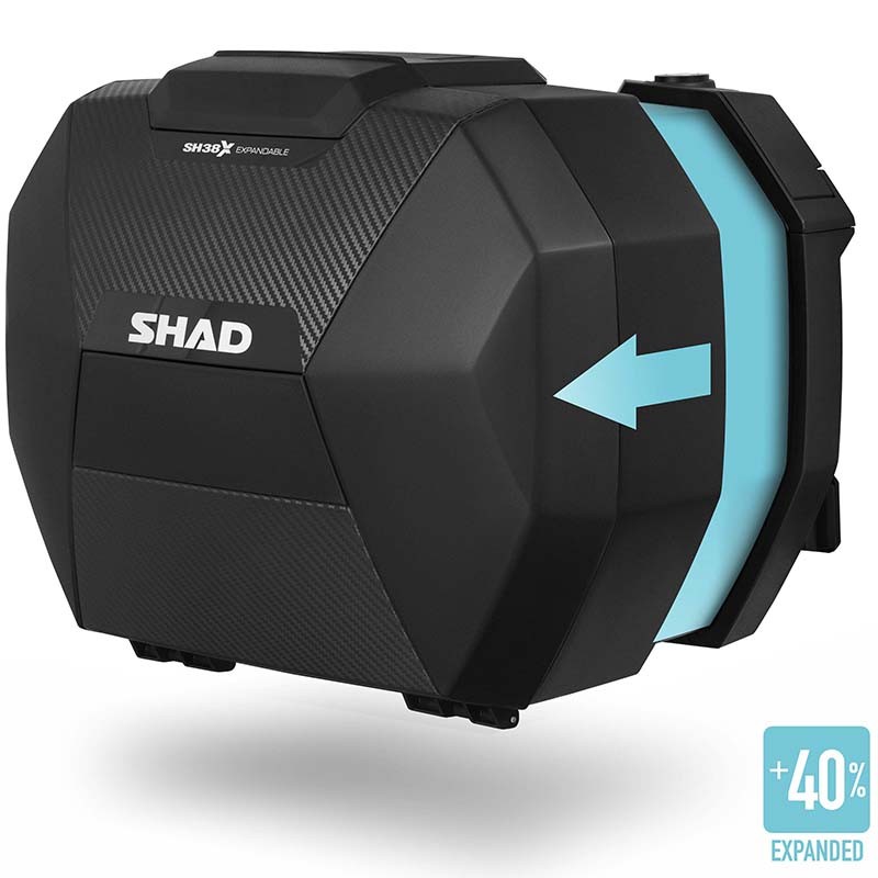 PACK MALETAS LATERALES SHAD EXPANDIBLES SH38X CARBONO