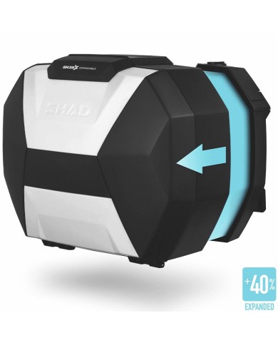 PACK MALETAS LATERALES SHAD EXPANDIBLES SH38X ALUMINIUM