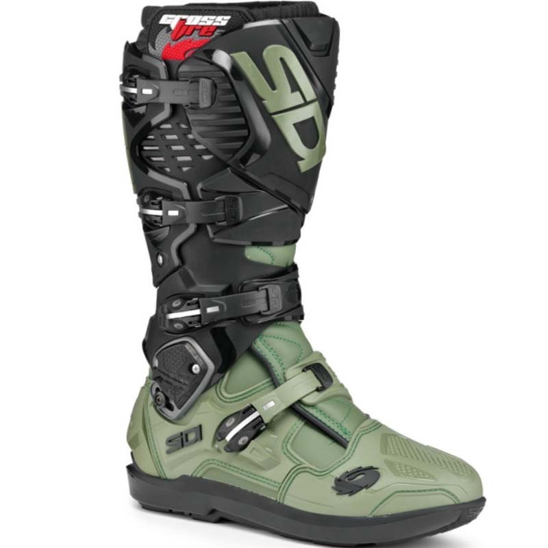 BOTAS SIDI CROSSFIRE 3 SRS BLACK/MILITARY GREEN