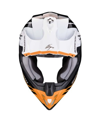 CASCO SCORPION VX-16 EVO AIR FUSION MATT BLACK MATT/ORANGE