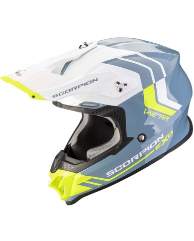 CASCO SCORPION VX-16 EVO AIR FUSION BLUE/YELLOW FLUO