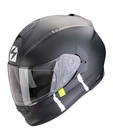 CASCO SCORPION EXO-491 CODE MATT BLACK/GREY