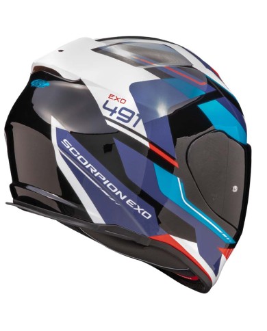CASCO SCORPION EXO-491 ABILIS BLUE/RED