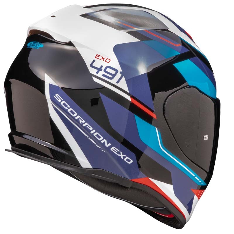 CASCO SCORPION EXO-491 ABILIS BLUE/RED