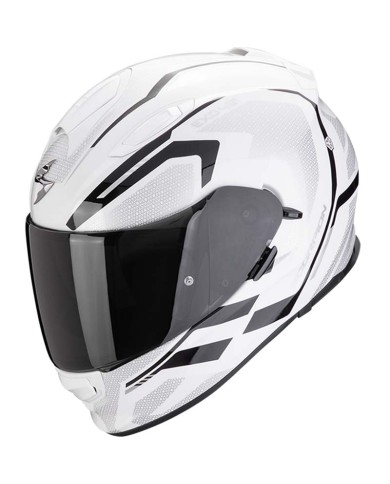 CASCO SCORPION EXO-491 KRIPTA WHITE/BLACK