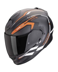 CASCO SCORPION EXO-491 KRIPTA BLACK MATT/ORANGE