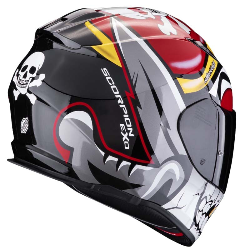 CASCO SCORPION EXO-491 PIRATE RED