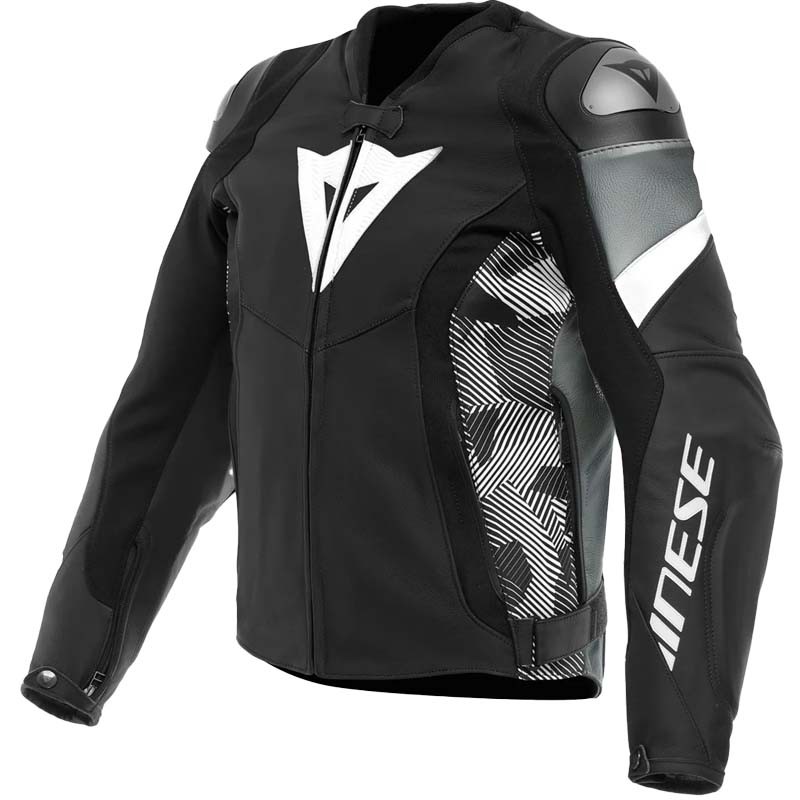 CHAQUETA DAINESE AVRO 5 LEATHER JACKET BLACK/WHITE/ANTHRACITE