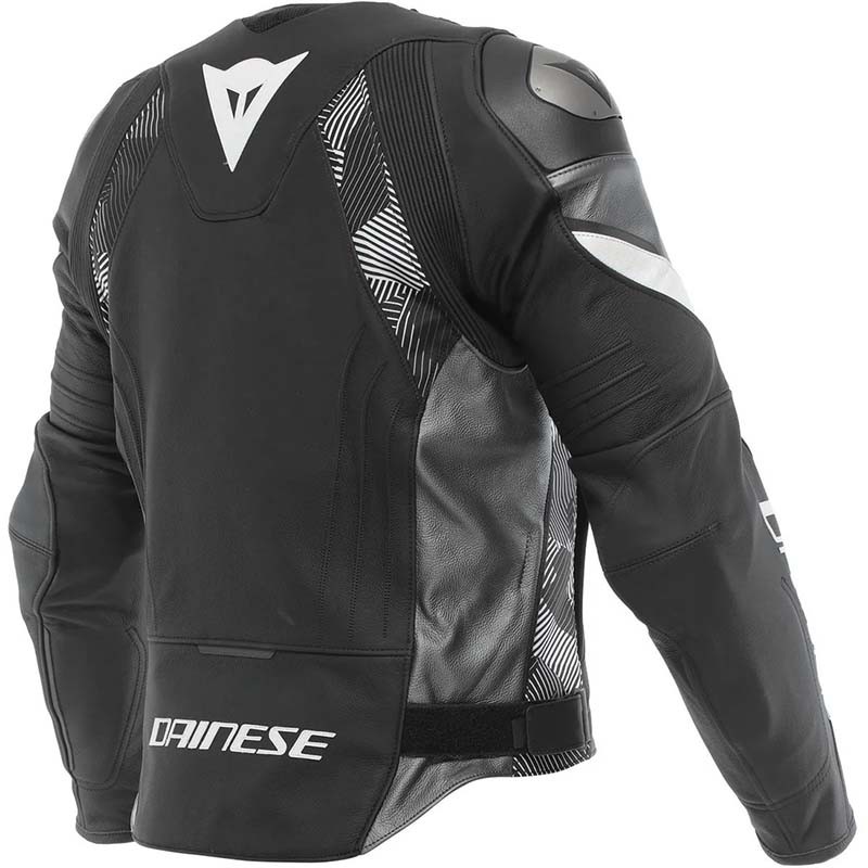 CHAQUETA DAINESE AVRO 5 LEATHER JACKET BLACK/WHITE/ANTHRACITE