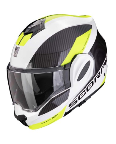 CASCO SCORPION EXO-TECH EVO TEAM WHITE/NEON YELLOW