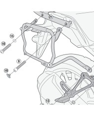 KIT DE FIJACION MALETAS LATERALES GIVI PLX1171 HONDA CB 500 X 2019-2024