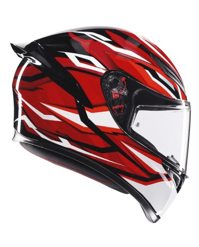 CASCO AGV K1 S E2206 LION BLACK/RED/WHITE