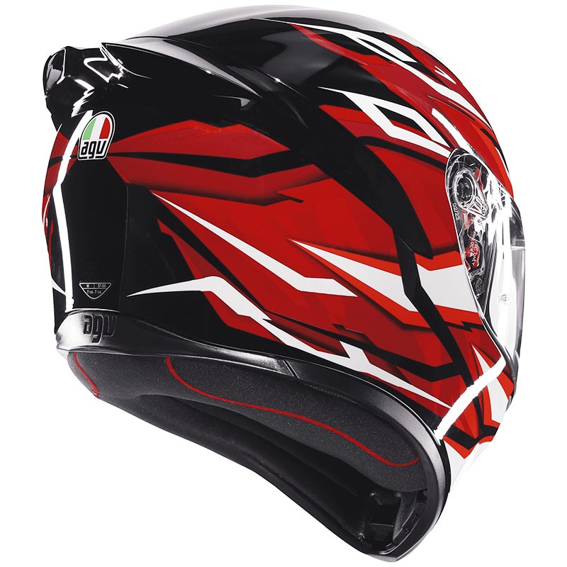 CASCO AGV K1 S E2206 LION BLACK/RED/WHITE