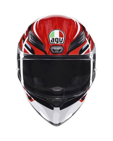CASCO AGV K1 S E2206 LION BLACK/RED/WHITE