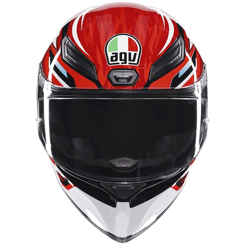 CASCO AGV K1 S E2206 LION BLACK/RED/WHITE