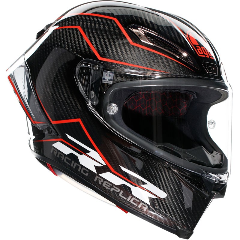 CASCO AGV PISTA GP RR E2206 PERFORMANTE CARBON/RED