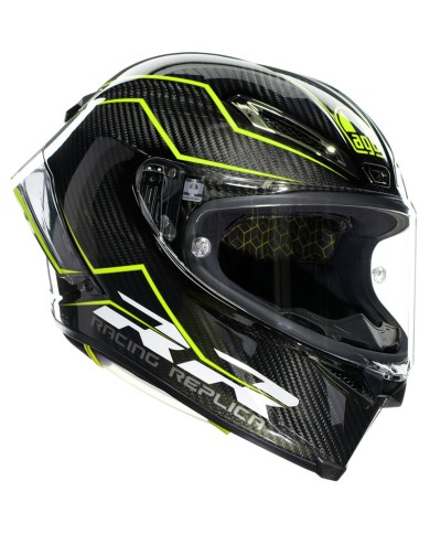 CASCO AGV PISTA GP RR E2206 PERFORMANTE CARBON/LIME